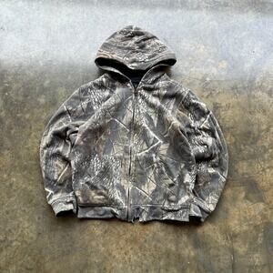 Crazy Vintage Distressed Reversible Camo Faded Sweatshirt